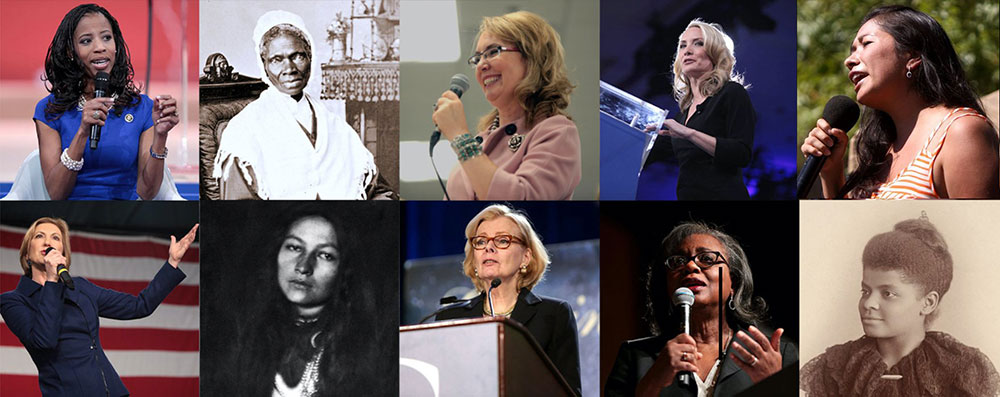 Banner image of female speakers