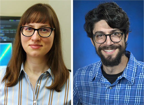 Side-by-side portraits of Tatiana Konstantinova (left) and Anthony DeGennaro