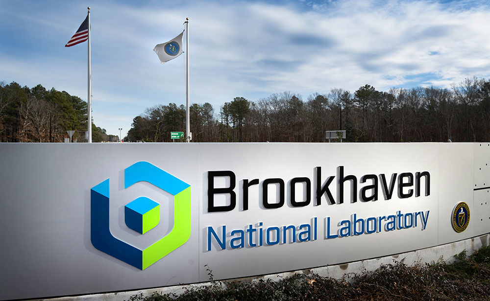 Brookhaven National Laboratory main gate sign