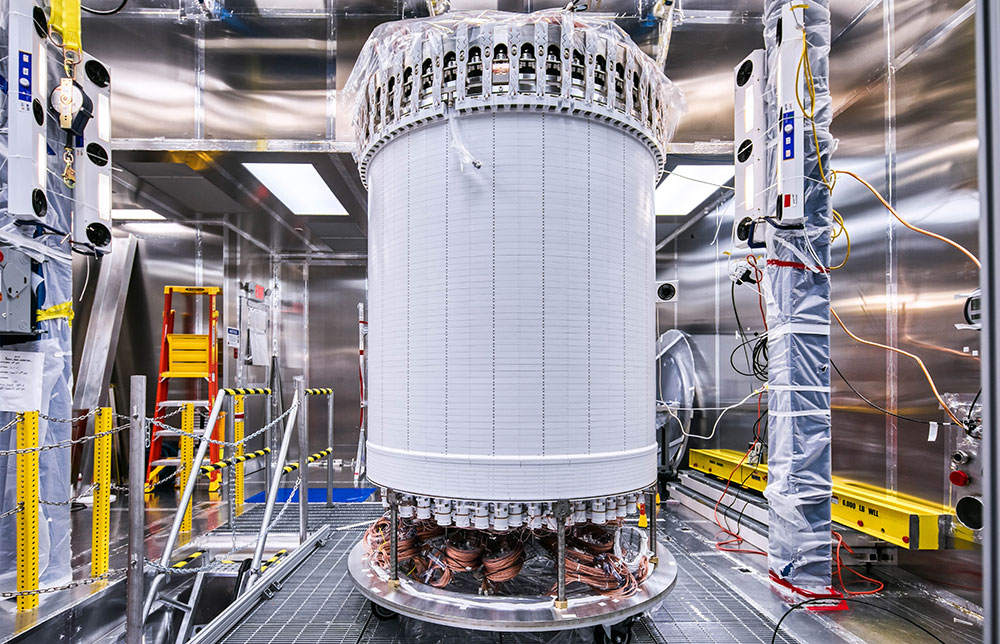 Photo of LZ central detector