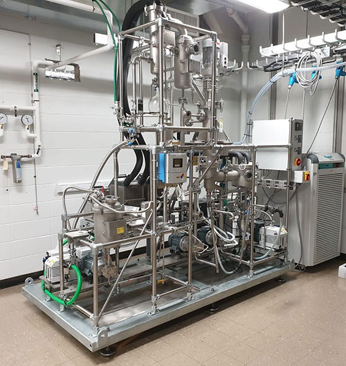 Photo of distillation system