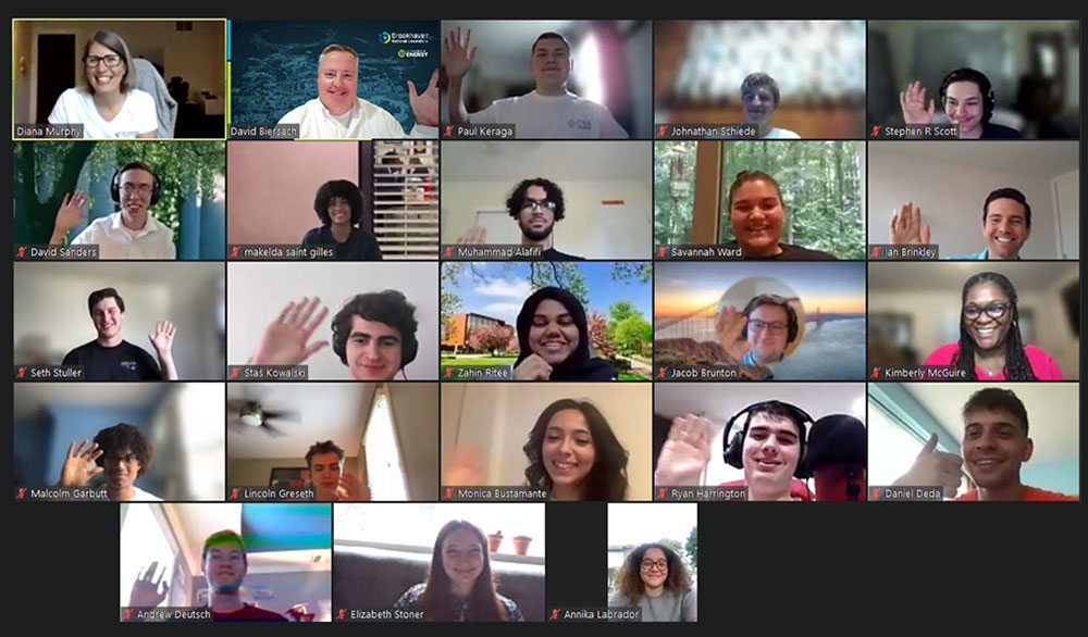 Screenshot of Quantum Summer School Zoom call