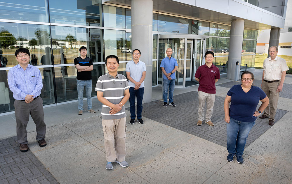 Photo of members of the development team in front of NSLS-II