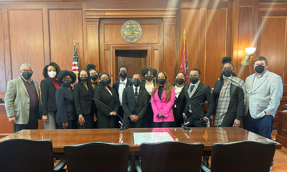 Photo of Dillard University's Mock Trial Nationals team