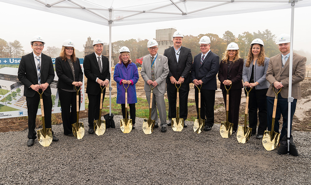 Commemorating the start of construction for the Science and User Support Center