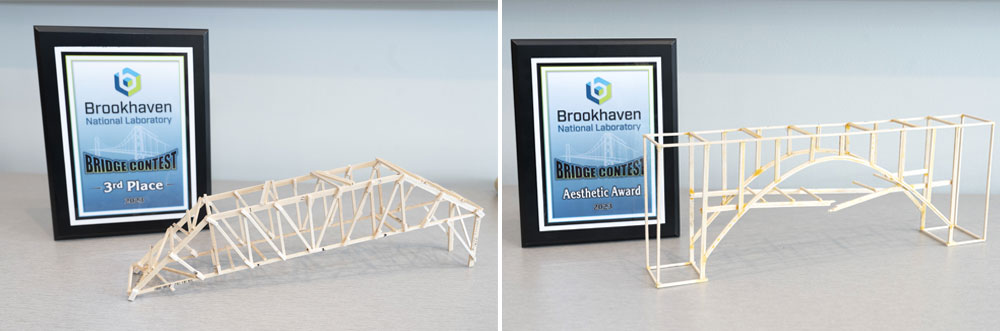3rd place and Aesthetic Award bridge designs
