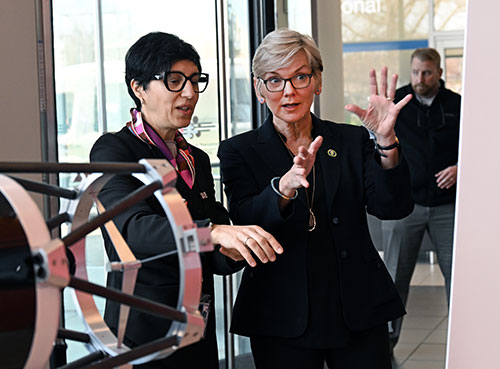 Gabriella Carini and Secretary Granholm