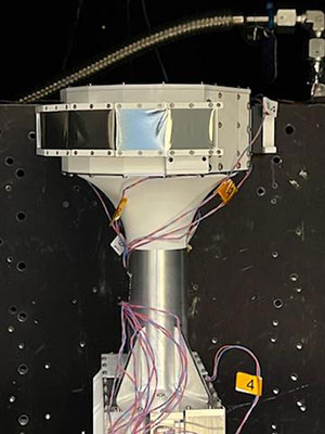 Front-view of HIT instrument in vacuum chamber