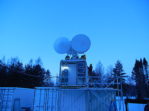 radar installation in Hyytiälä, Finland