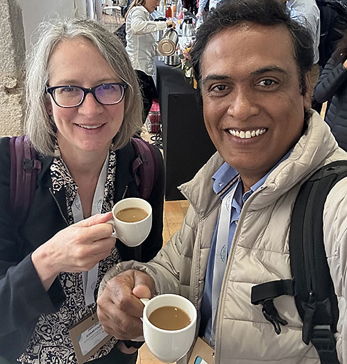 Photo of ARM Associate Director for Research Jennifer Comstock and Prakash, ARM's chief data a