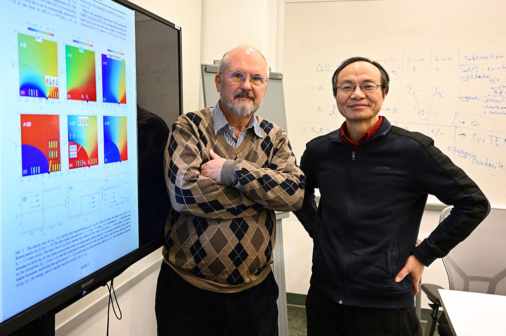 Alexei Tsvelik (left) and Weiguo Yin