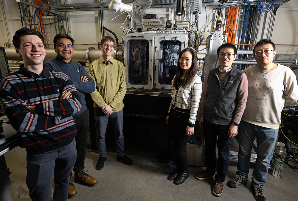 From left to right, VISION co-authors Noah van der Vleuten, Shray Mathur, Kevin Yager, Esther Tsai;