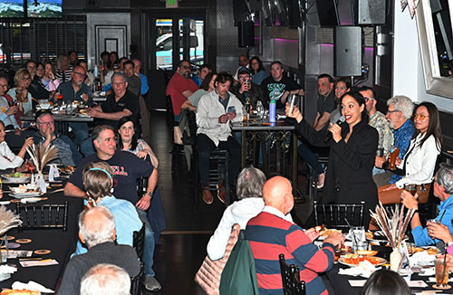PubSci moderator Kahille Dorsinvil of Brookhaven Lab's Stakeholder Relations Office kicked off