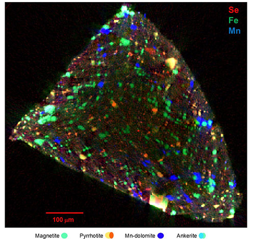 Asteroid sample grain