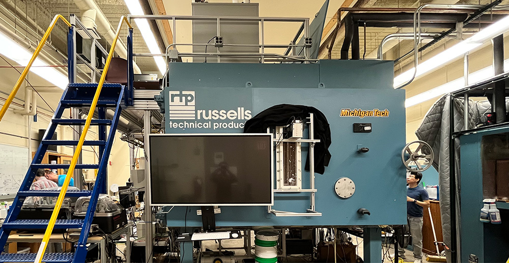 Photo of experimental setup