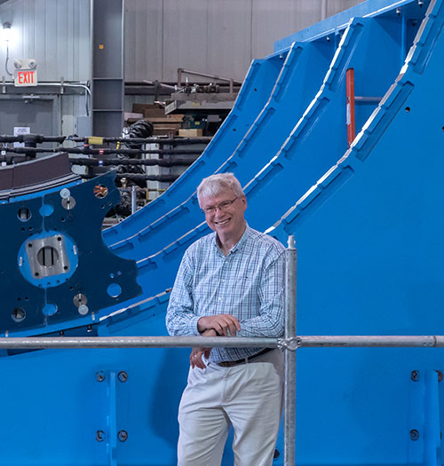 Ed O'Brien during sPHENIX construction