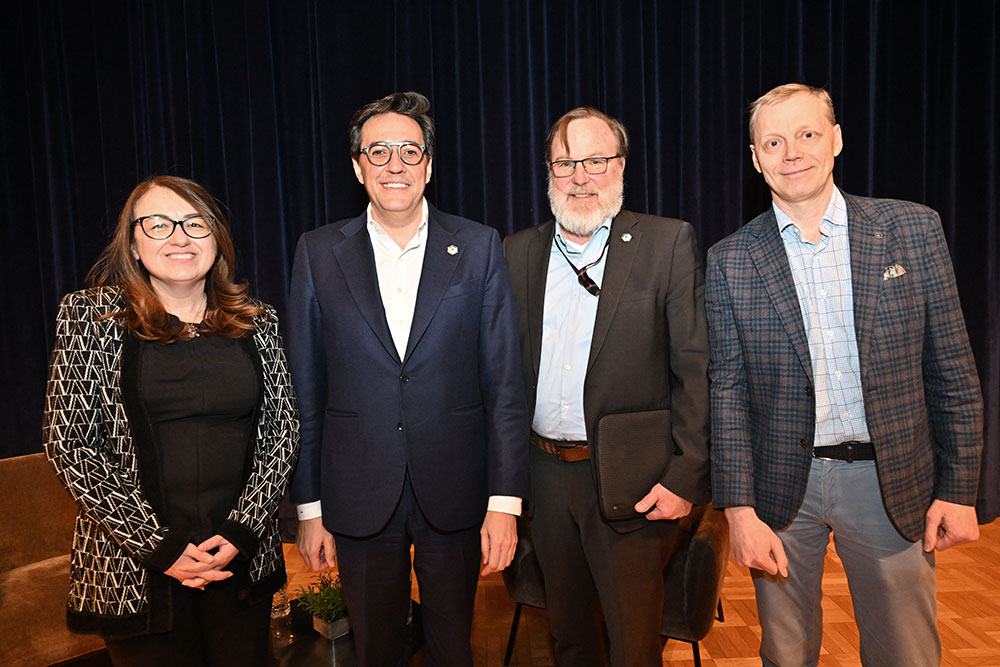 EIC Project Manager Luisella Lari, Under Secretary Gil, EIC Project Director Jim Yeck, and EIC Techn