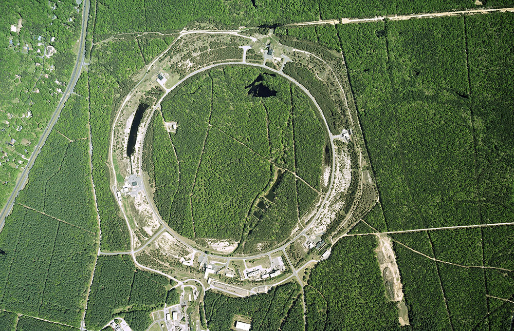 Aerial image of the RHIC ring