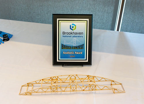 Bridge an and aesthetic award plaque