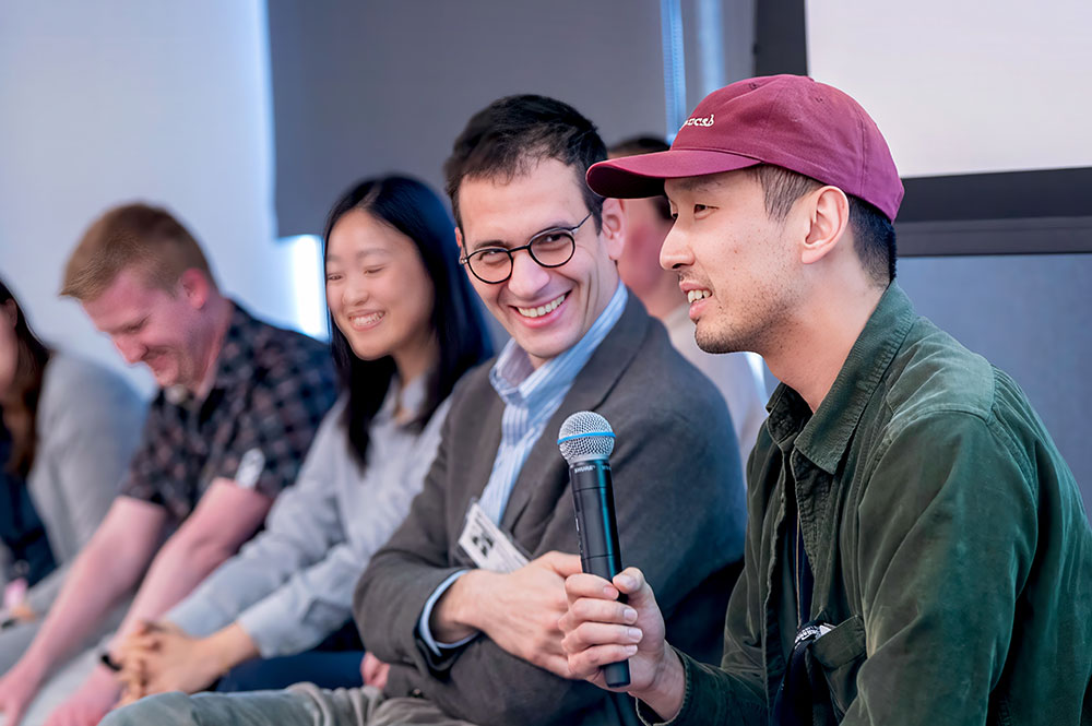 Early career panelists during a discussion