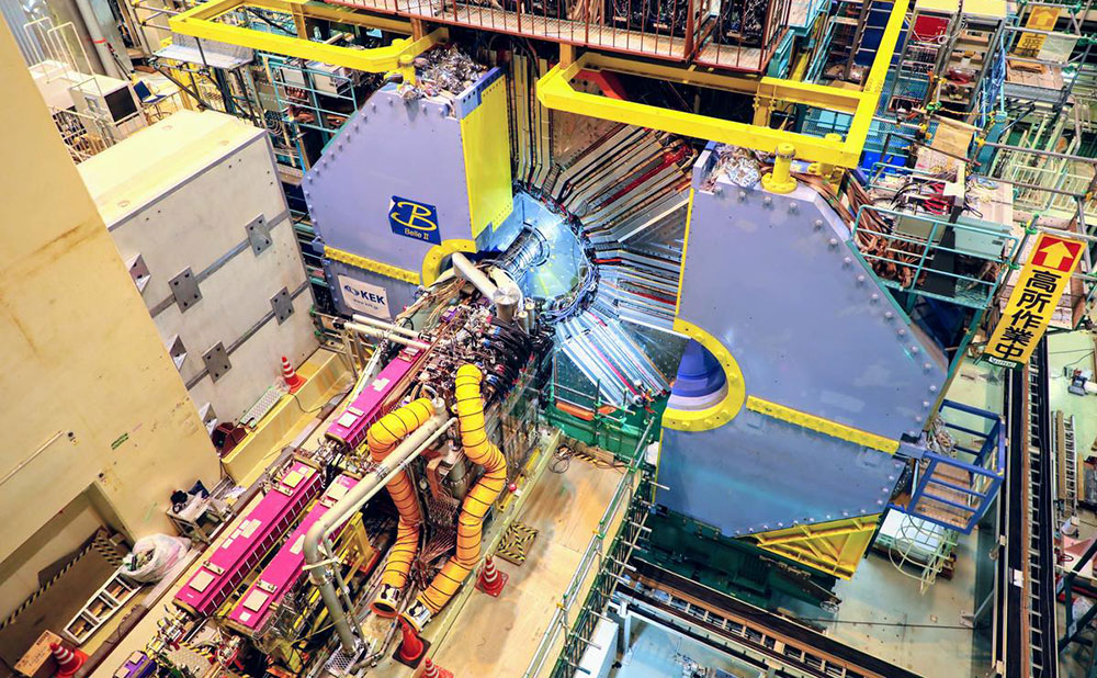 Photo of the Belle II detector