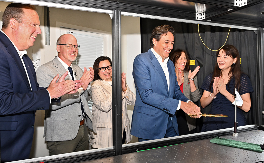 Ribbon cutting at the Quantum Lighthouse