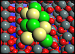 Model of a ternary electrocatalyst for ethanol oxidation