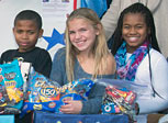 Kids donate Halloween candy