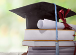 Books, Graduation Cap, and Diploma