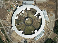 Aerial view of the construction site of NSLS-II