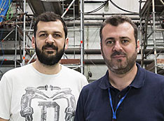 Konstantinos and George at CERN