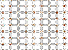 Image representing the stripes of magnetism and charge in the cuprate