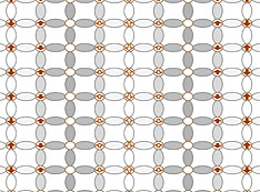 Image representing the stripes of magnetism and charge in the cuprate