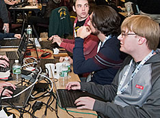 Teams participating in the U.S. Department of Energy's CyberForce Competition