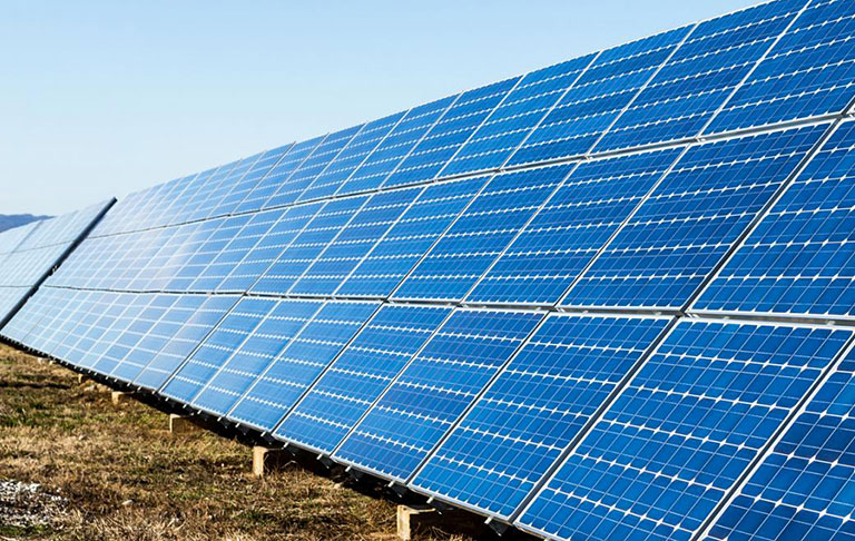 Photo of solar panels