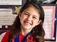 Photo of second grader Celia Gaeta