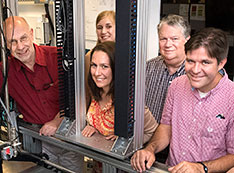 Photo of team of students and teachers at the Submicron Resolution X-ray Spectroscopy (SRX) beamline