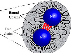 Illustration of nanoparticle structure
