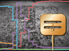 Schematic illustration of a superconducting qubit