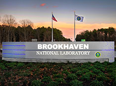 Brookhaven National Lab Main Gate sign