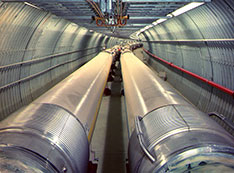 Photo of Relativistic Heavy Ion Collider tunnel