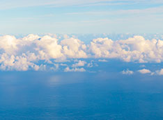 Photo of clouds over othe ocean