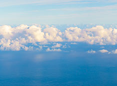Photo of clouds over othe ocean
