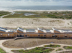 Aerial view of the Jones Beach Energy & Nature Center
