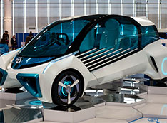 Photo of Toyota hydrogen fuel cell concept vehicle