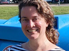 Photo of Liza Brost at CERN