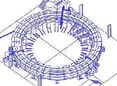 Schematic of Brookhaven's muon storage ring