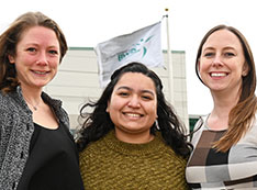 Jessica Gasparik, Jennefer Maldonado, and Megan Magrum