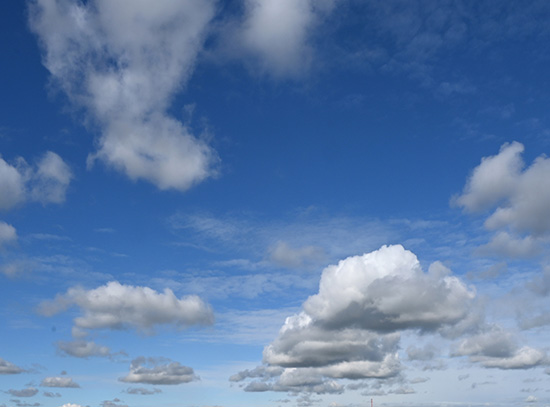 Clouds and blue sky