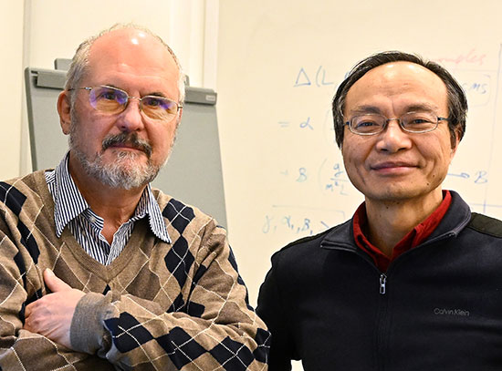 Alexei Tsvelik (left) and Weiguo Yin
